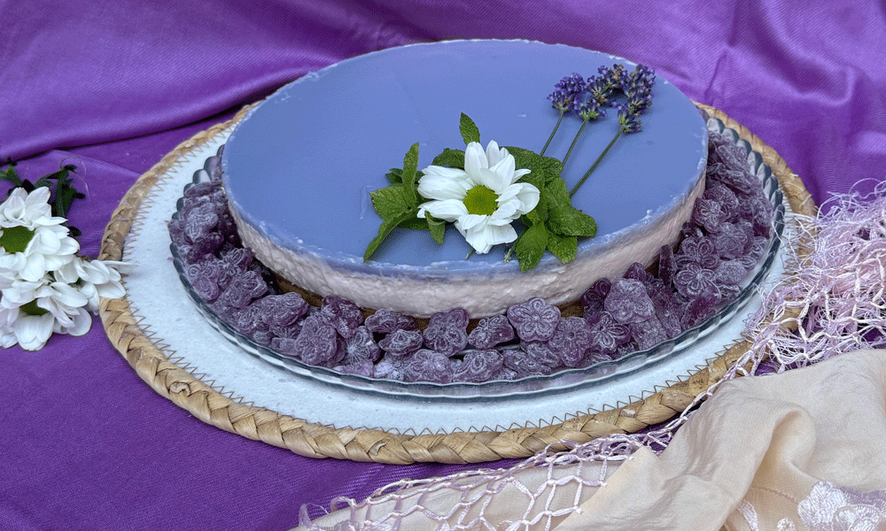 Tarta de violetas